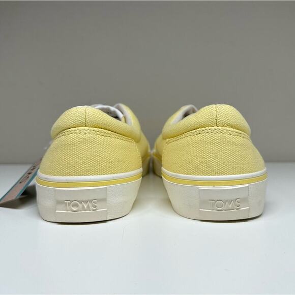 NWOB | TOMS | Alpargata Fenix Lace Up Sneakers | Yellow | Size 6 - Picture 6 of 14